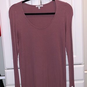 Long sleeve pink dress